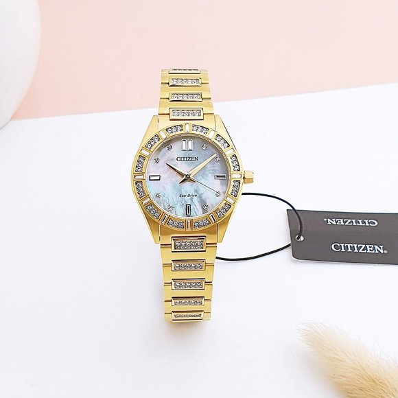 Citizen Eco Drive Diamond Women's 34mm Tone Watch